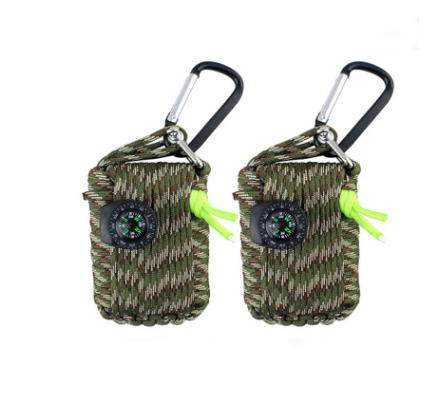 Camping bag emergency rope equipment kit