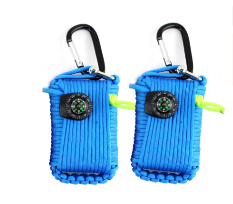 Camping bag emergency rope equipment kit