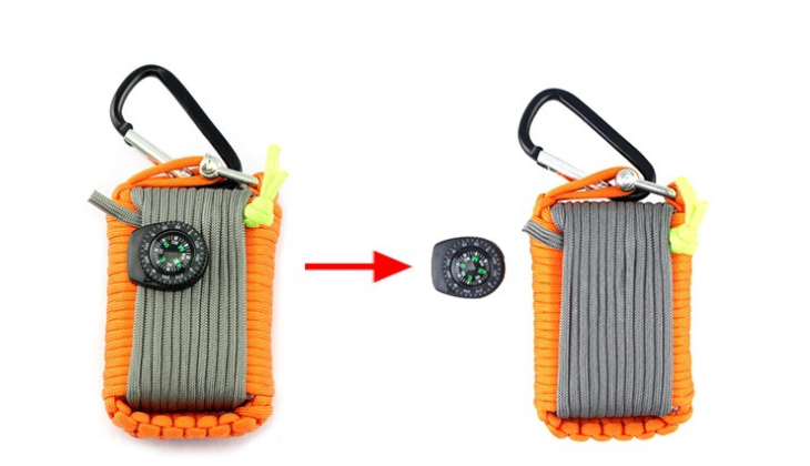 Camping bag emergency rope equipment kit