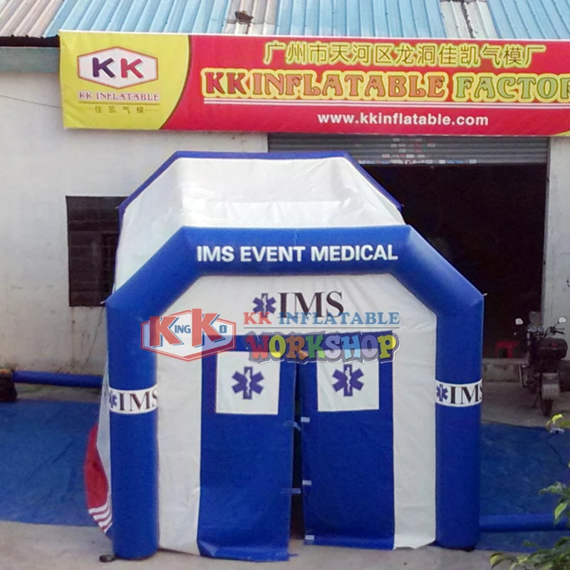 Water resistant large inflatable medical tent emergency rescue station
