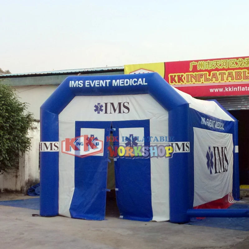 Water resistant large inflatable medical tent emergency rescue station