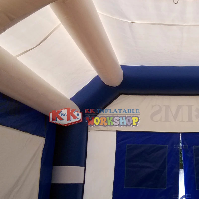 Water resistant large inflatable medical tent emergency rescue station