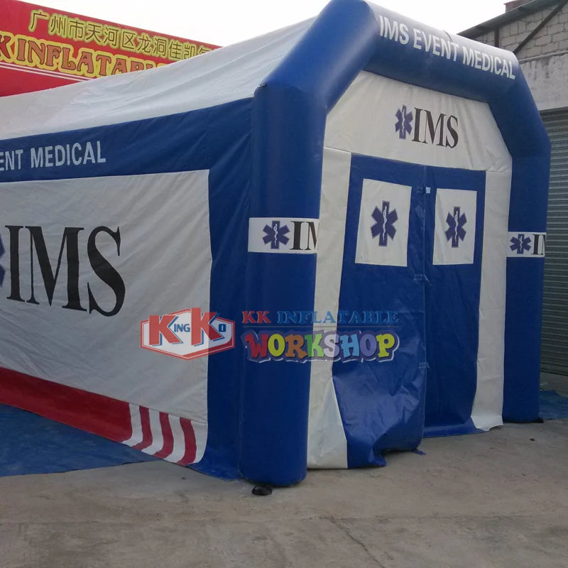 Water resistant large inflatable medical tent emergency rescue station