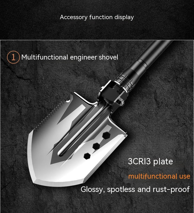 Emergency Camping Multifunctional Shovel Set