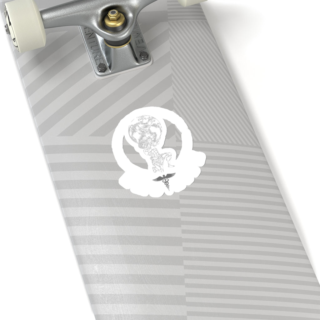 EMS Life Atlas Icon White Kiss-Cut Stickers
