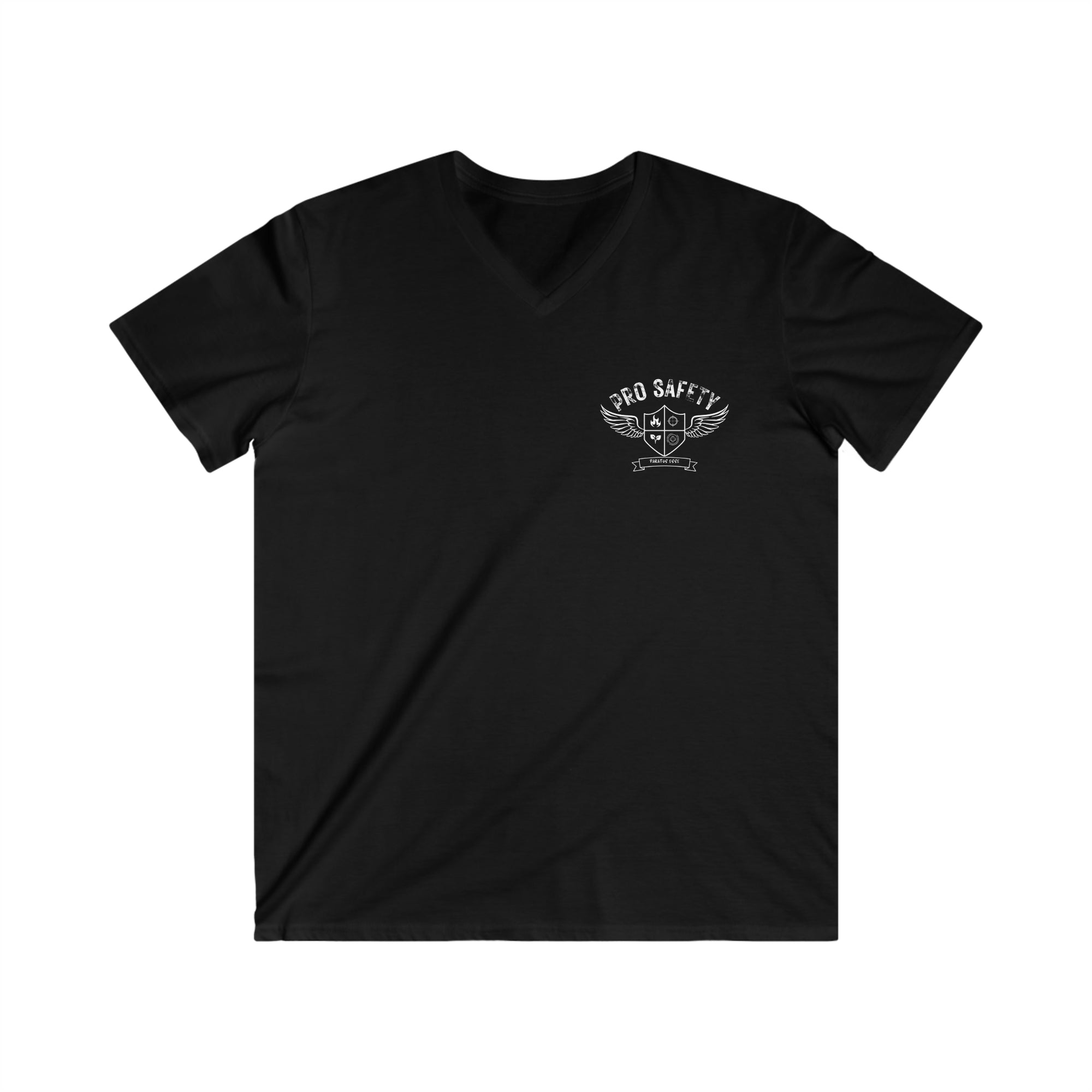 Pro Safety Shield - Men's Fitted V-Neck Short Sleeve Tee