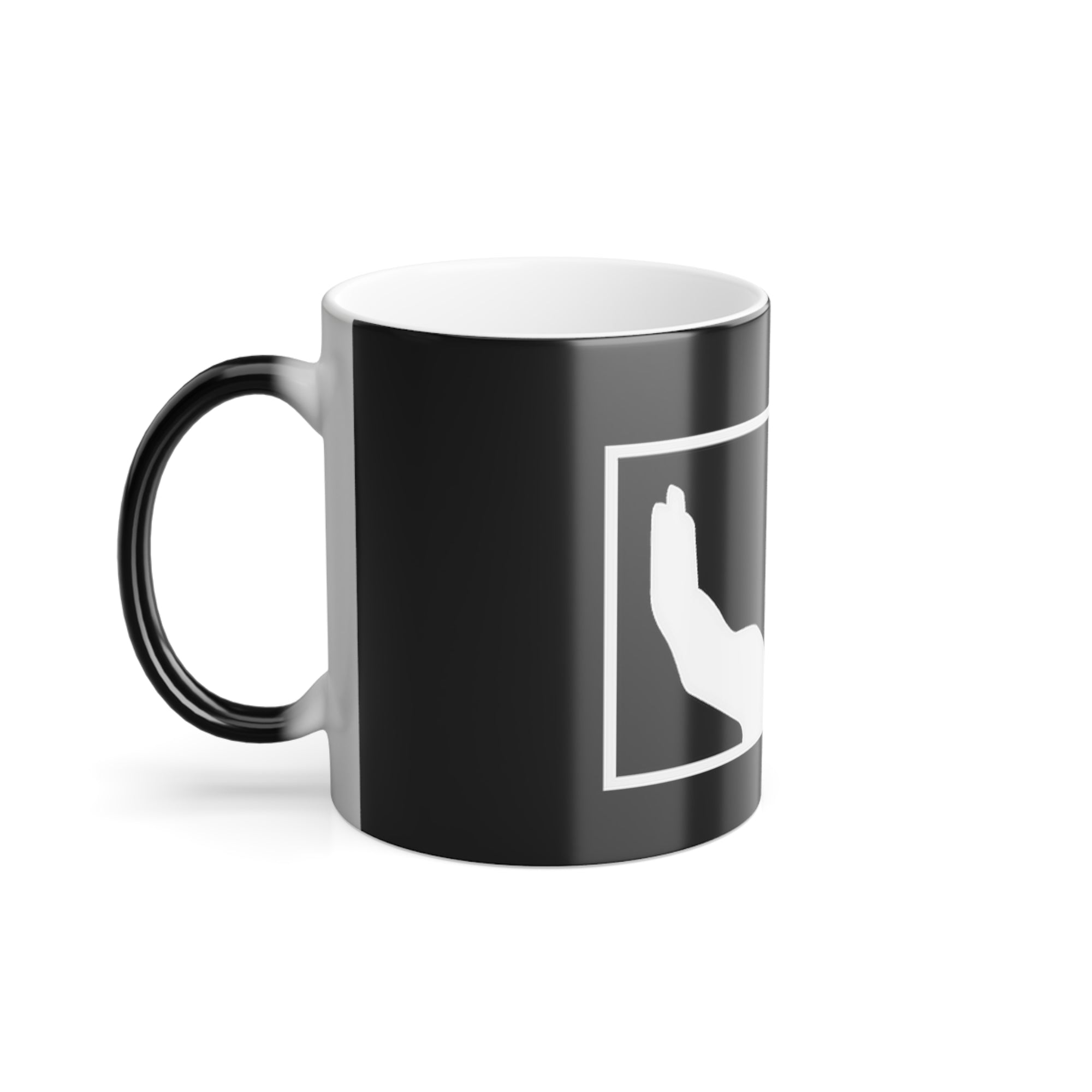 Ghost Only Logo  -  Black Morph Mug, 11oz