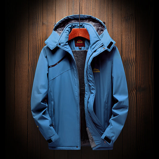 Fleece-lined Thickened Outdoor Shell Jacket