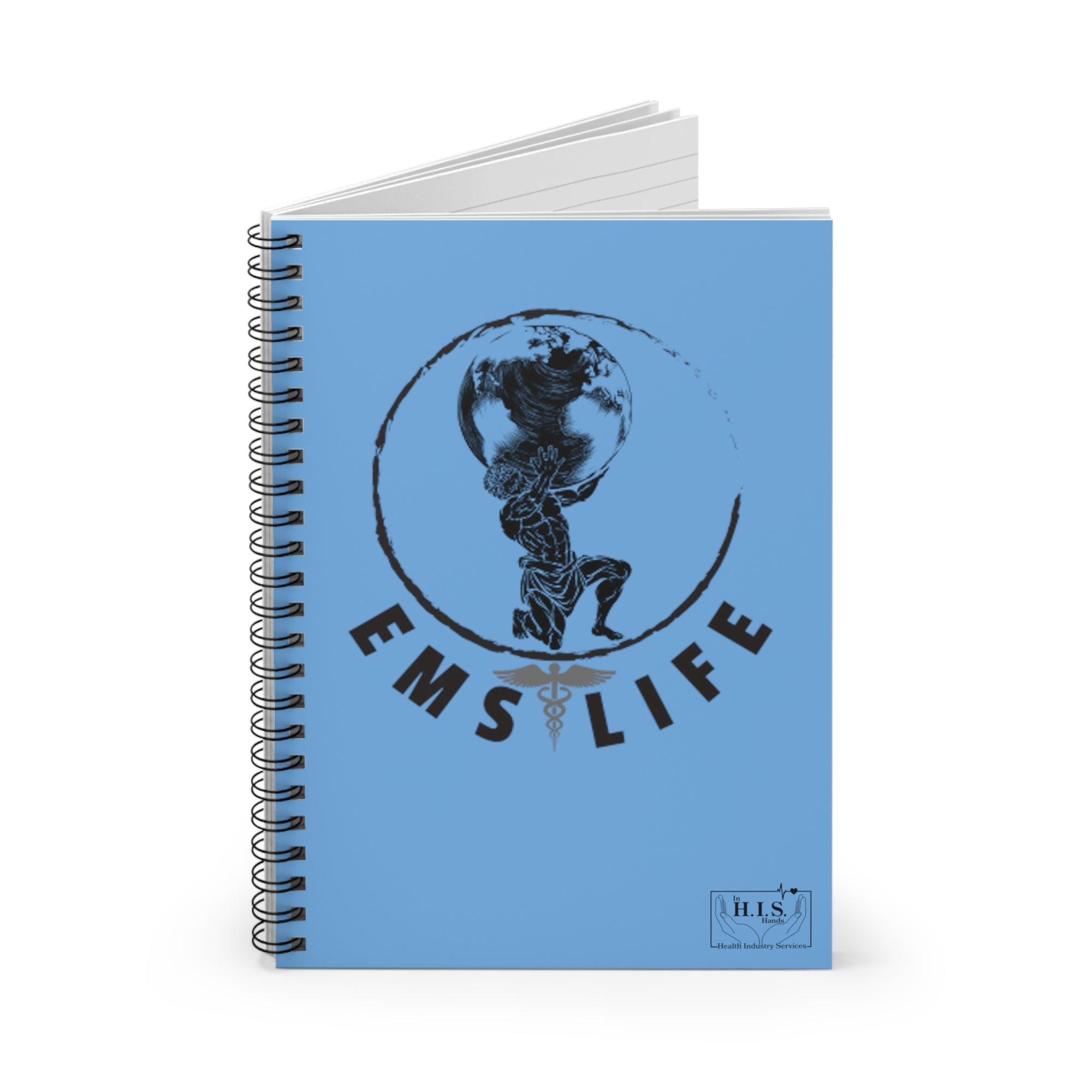 EMS Life Atlas Icon Spiral Notebook - Ruled Line