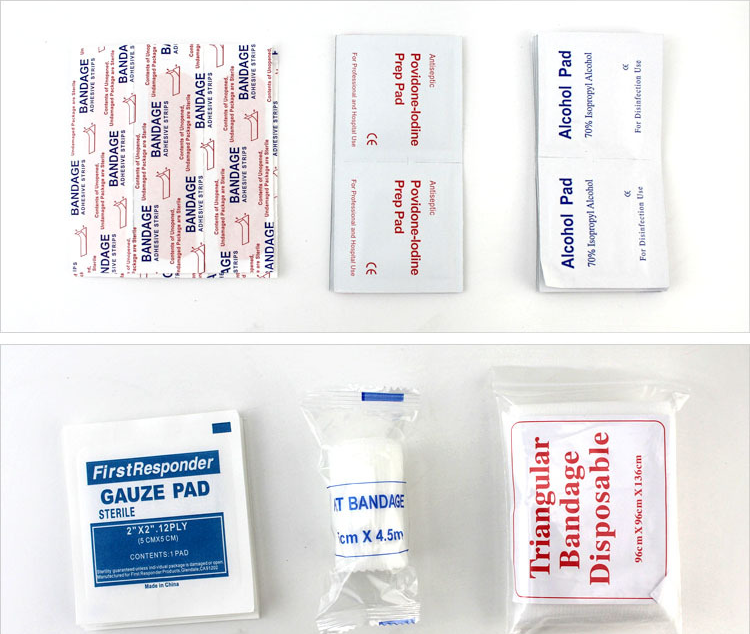 Small Stocked First Aid Kit Pouch