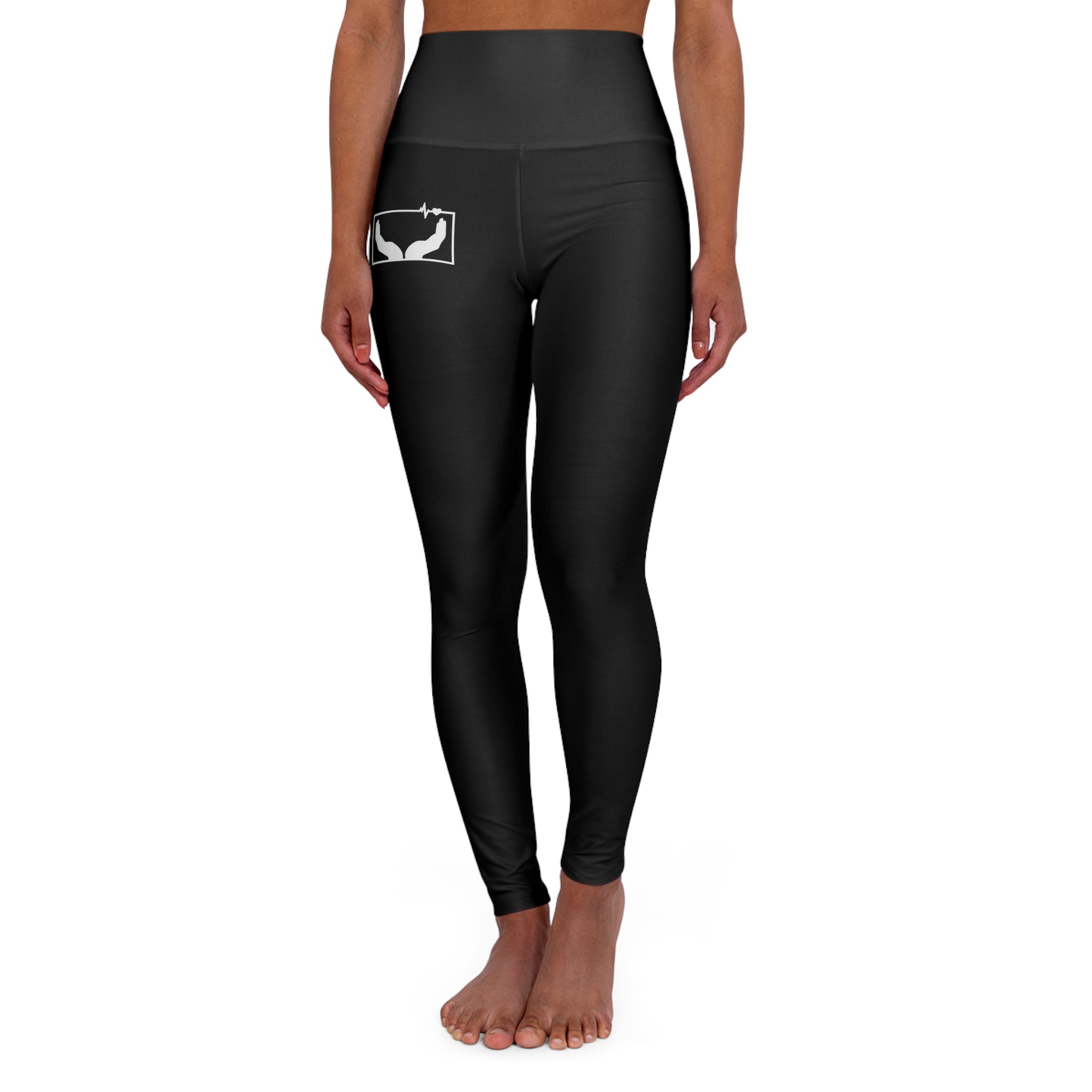 Solo Logo - High Waisted Yoga Leggings (AOP)