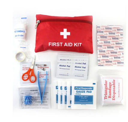 Small Stocked First Aid Kit Pouch