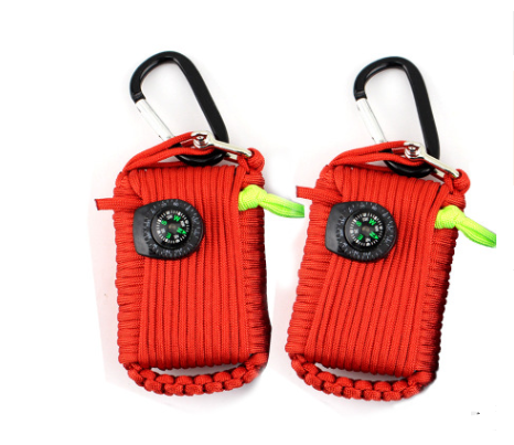 Camping bag emergency rope equipment kit