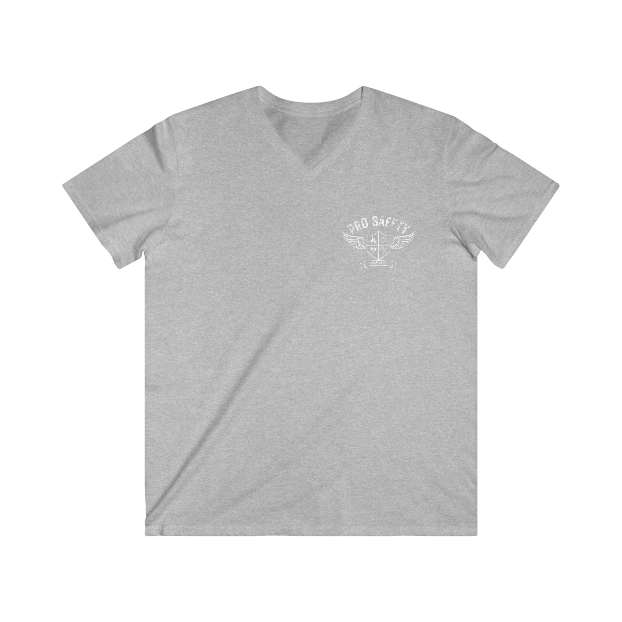 Pro Safety Shield - Men's Fitted V-Neck Short Sleeve Tee