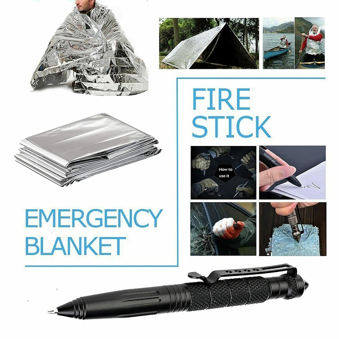 14-In-1 Outdoor Emergency Survival Kit Set