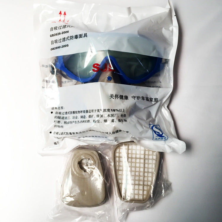Outdoor Dual Respirator Mask With Goggles