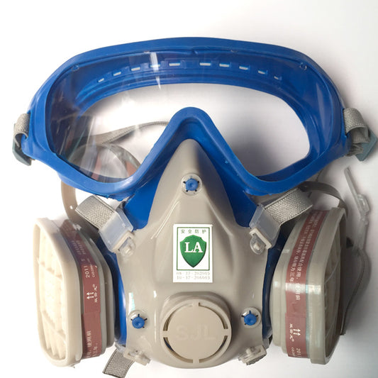 Outdoor Dual Respirator Mask With Goggles